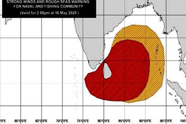 බෙංගාල බොක්ක මුහුදු ප්‍රදේශය ආශ්‍රිතව අඩුපීඩන තත්වයක්