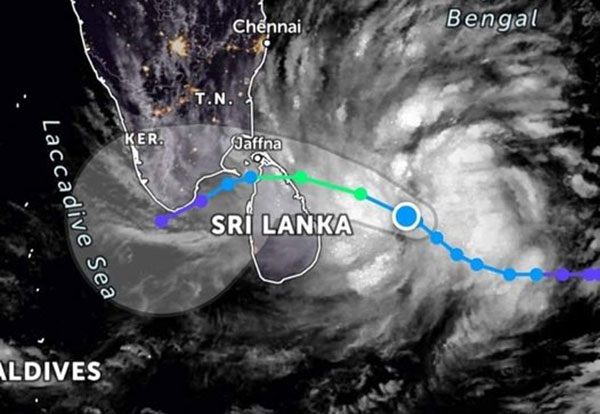 පෙර සූදානම නිසා සුළි කුණාටුවෙන් බේරුනා – ඉදිරි පැයවල මහා වැසි