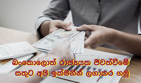 බංකොලොත් රාජ්‍යයක ජීවත්වීමේ සතුට අපි ඉක්මනින් ලගාකර ගමු