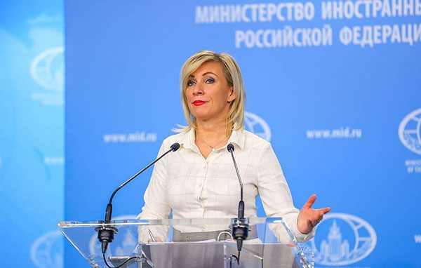 Russian Foreign Ministry spokeswoman Maria Sakharova
