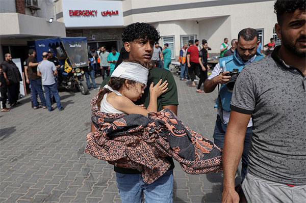 ගාසා තීරයේ රෝහලට එල්ල වූ මිලේච්ජ ප්රහාරයට දින තුනක ශෝක කාලයක්