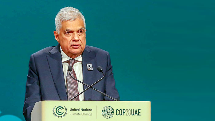 Sri Lanka’s President Wickremesinghe Urges for Climate Action at COP28