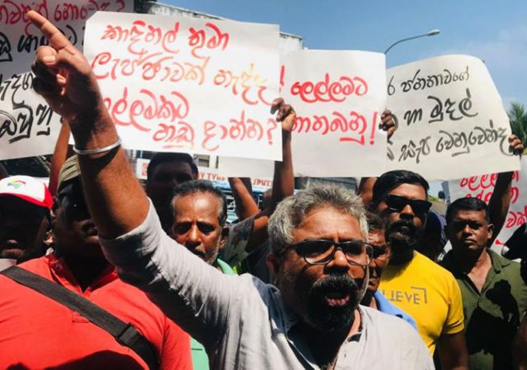 Counter protest over Pitipana fish market issue