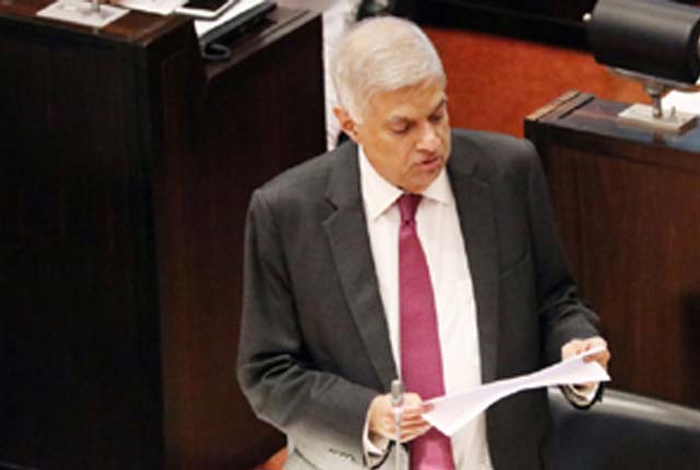 President Wickremesinghe Outlines Economic Recovery and Restructuring Plans in Parliamentary Address