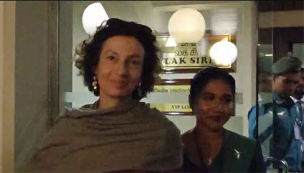 UNESCO Director-General arrives in Sri Lanka