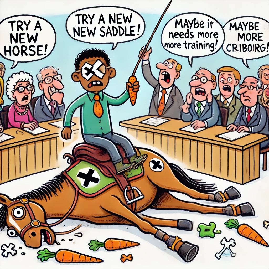 The Dead Horse Theory Dead Horse Theory,,What is Dead Horse Theory,,Dead Horse Theory in management,,Dead Horse Theory meaning,,Dead Horse Theory examples