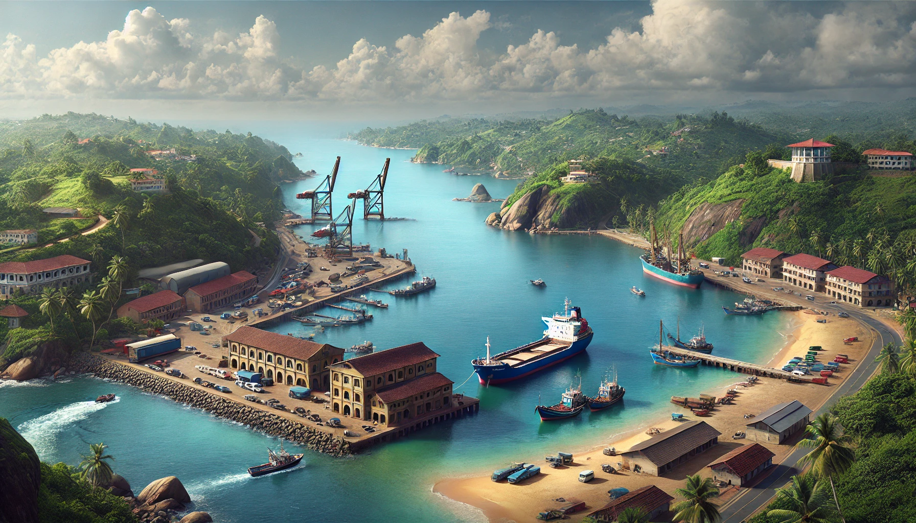 AI image of Trincomalee Harbour